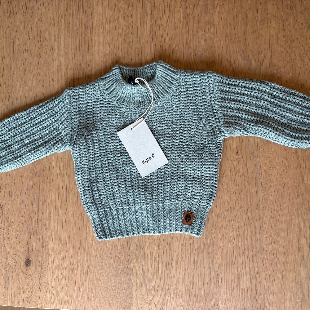 Kyte Chunky Knit Sweater in Thyme